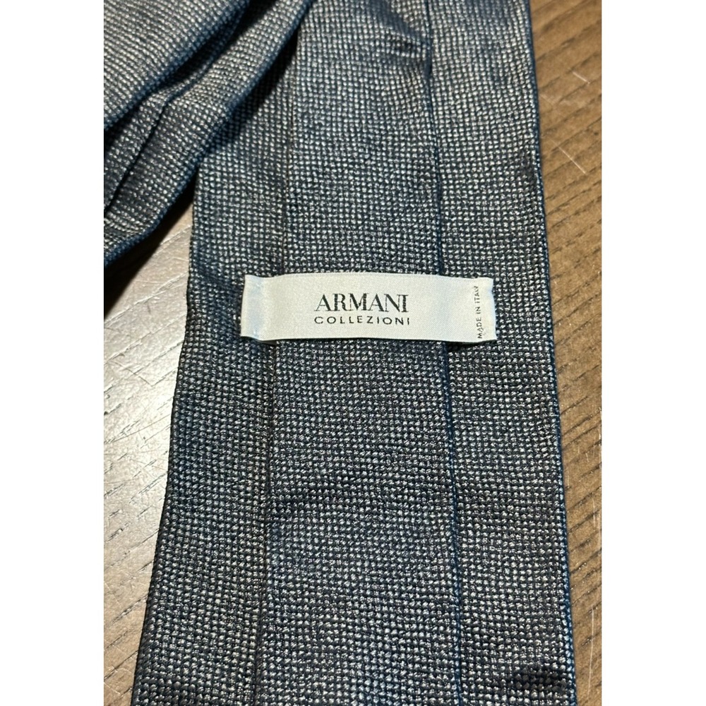 Mens Vintage Armani Collezioni Cravatte 100% All Silk Luxury Geometric Neck Tie